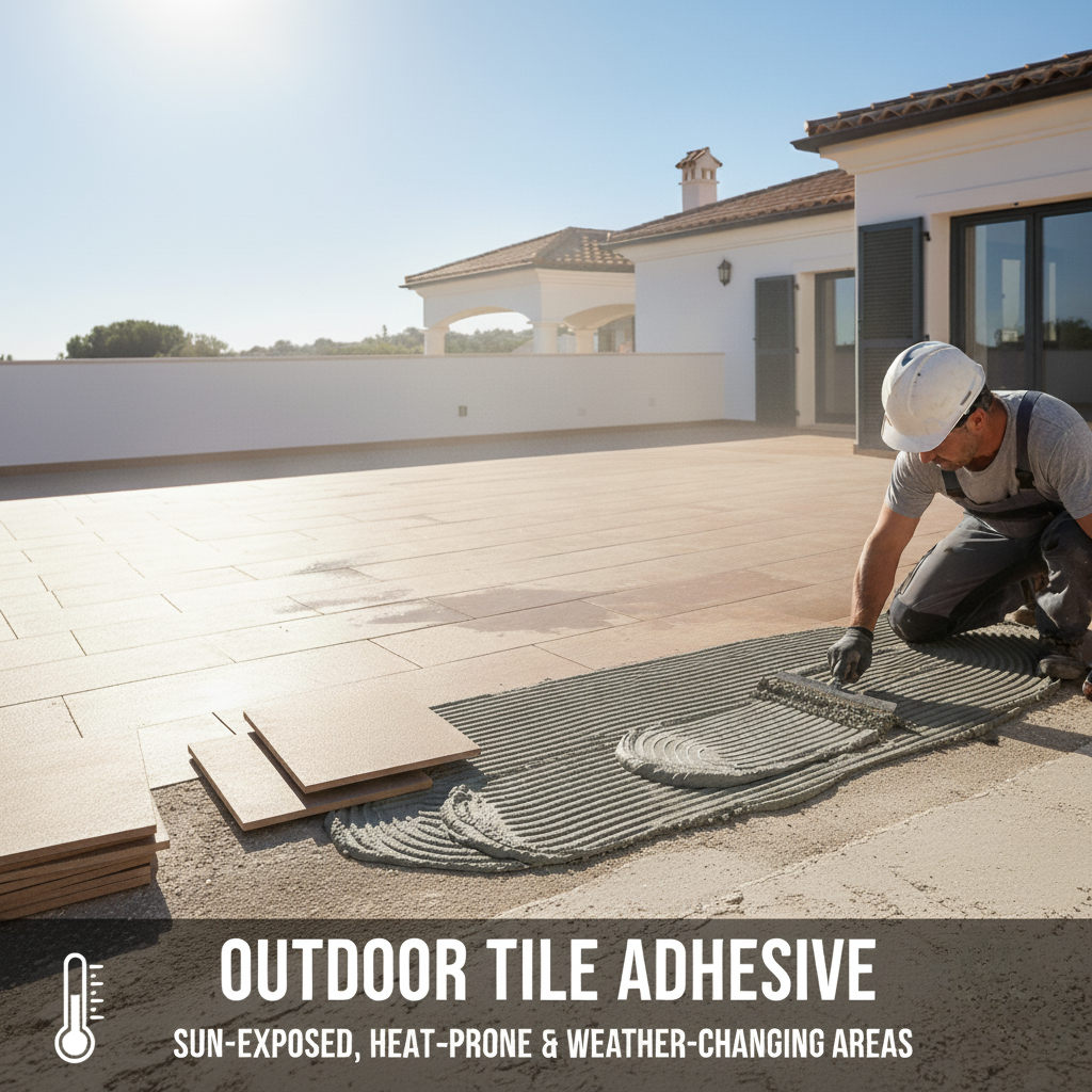 outdoor tile adhesive