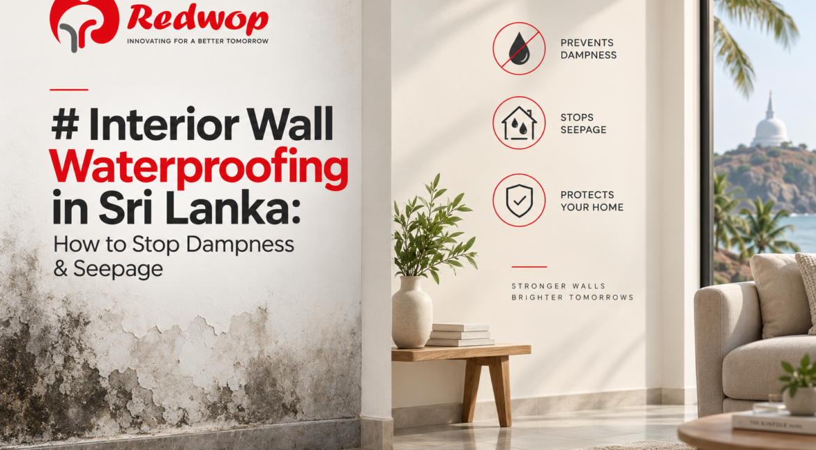 Interior wall waterproofing